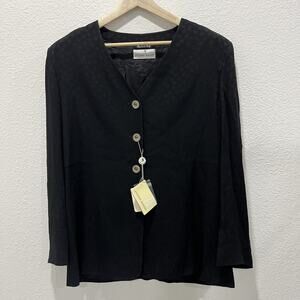 NWT Antonio Baldan Woman’s Black Blazer - Made in Italy Size US 16